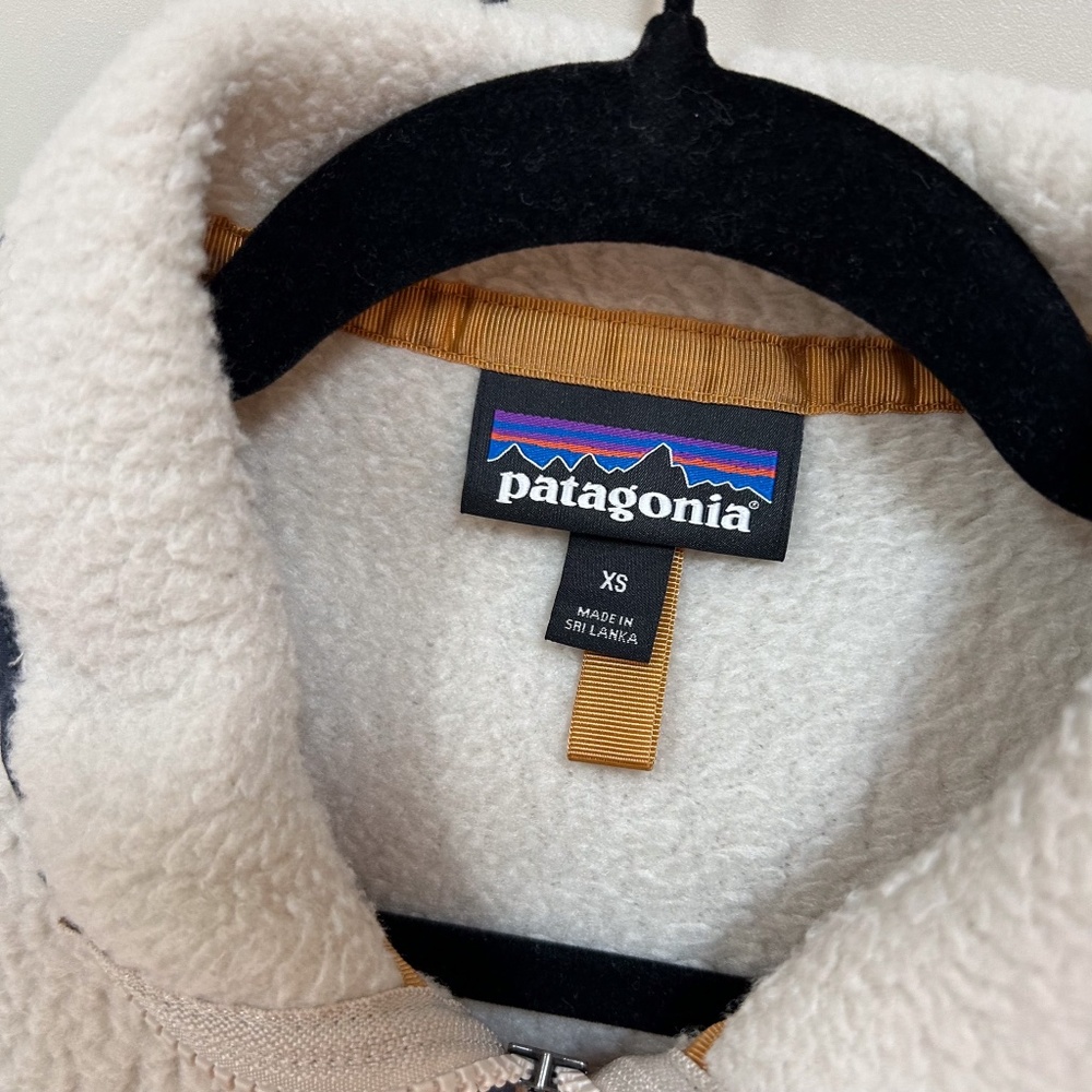 PATAGONIA W’s Retro Pile Vest Pelican Cream Fleece XS - excellent condition - Picture 4 of 12